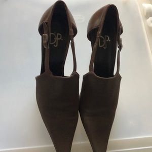 Donald Pliner Heels Leather Fabric 8 1/2 M